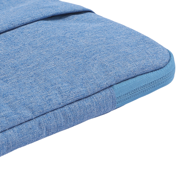 Case2go - Laptop Sleeve geschikt voor Macbook, Laptop en Chromebook - Met extra Vak - Laptoptas - Laptophoes - 14 Inch - Light Blauw