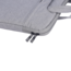 Case2go - Laptop Sleeve geschikt voor Macbook, Laptop en Chromebooks - Met extra vak - Met Handvat - Laptoptas - 12 Inch - Licht Grijs