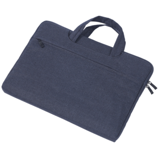 Case2go Case2go - Laptop Sleeve geschikt voor Macbook, Laptop en Chromebooks - Met extra vak - Met Handvat - Laptoptas - 15.6 Inch - Donker Blauw