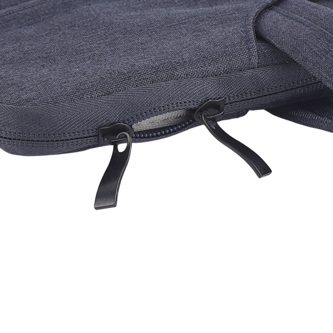 Case2go - Laptop Sleeve geschikt voor Macbook, Laptop en Chromebooks - Met extra vak - Met Handvat - Laptoptas - 15.6 Inch - Donker Blauw