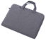 Case2go - Laptop Sleeve geschikt voor Macbook, Laptop en Chromebooks - Met extra vak - Met Handvat - Laptoptas - 15.6 Inch - Donker Grijs
