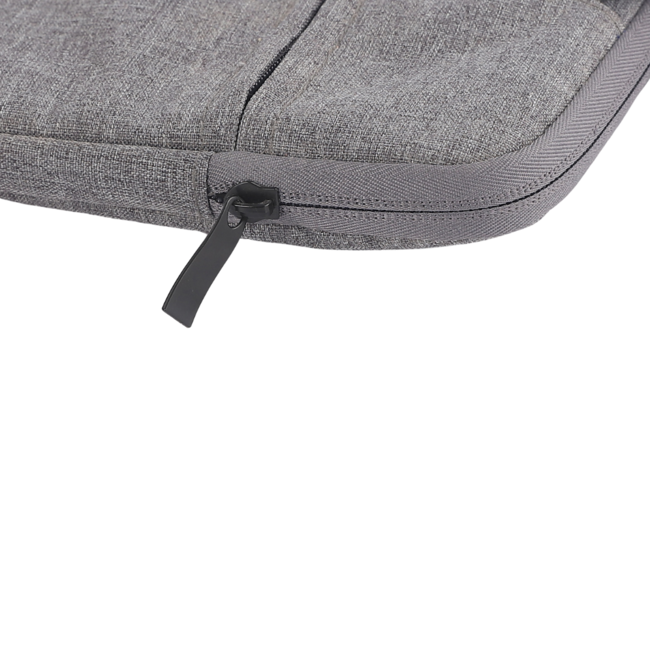 Case2go - Laptop Sleeve geschikt voor Macbook, Laptop en Chromebooks - Met extra vak - Met Handvat - Laptoptas - 15.6 Inch - Donker Grijs