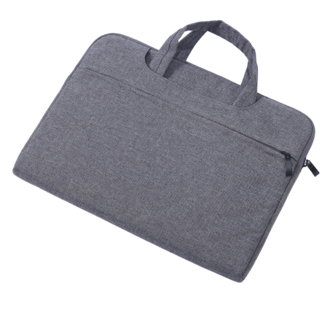 Case2go Case2go - Laptop Sleeve geschikt voor Macbook, Laptop en Chromebooks - Met extra vak - Met Handvat - Laptoptas - 14 Inch - Donker Grijs