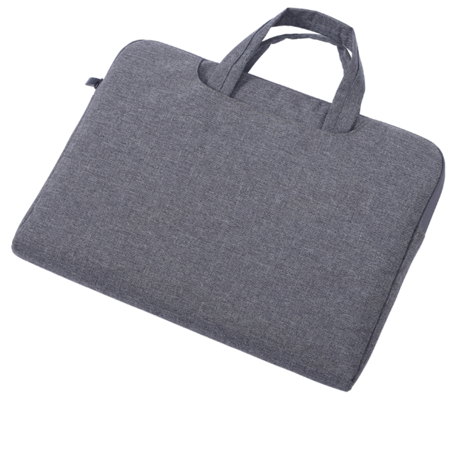 Case2go - Laptop Sleeve geschikt voor Macbook, Laptop en Chromebooks - Met extra vak - Met Handvat - Laptoptas - 14 Inch - Donker Grijs
