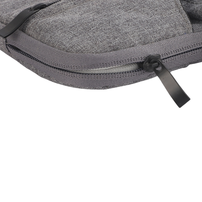 Case2go - Laptop Sleeve geschikt voor Macbook, Laptop en Chromebooks - Met extra vak - Met Handvat - Laptoptas - 14 Inch - Donker Grijs