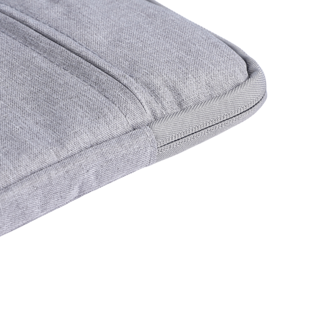Case2go - Laptop Sleeve geschikt voor Macbook, Laptop en Chromebooks - Met extra vak - Met Handvat - Laptoptas - 14 Inch - Licht Grijs