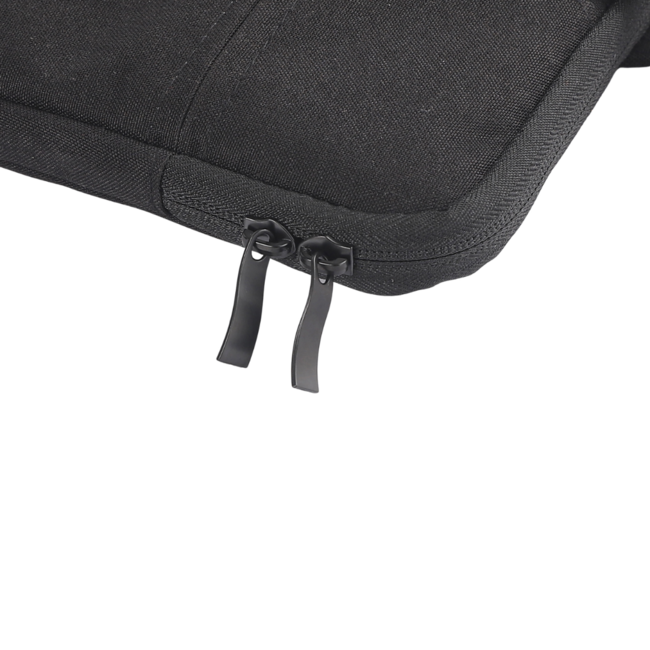 Case2go - Laptop Sleeve geschikt voor Macbook, Laptop en Chromebooks - Met extra vak - Met Handvat - Laptoptas - 14 Inch - Zwart