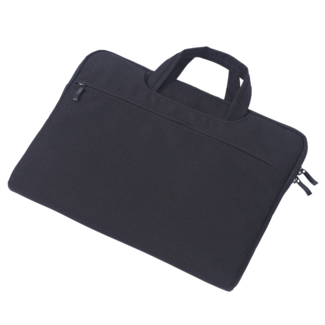 Case2go Case2go - Laptop Sleeve geschikt voor Macbook, Laptop en Chromebooks - Met extra vak - Met Handvat - Laptoptas - 15.6 Inch - Zwart
