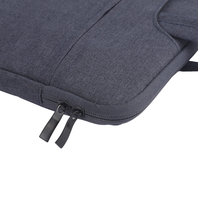 Case2go - Laptop Sleeve geschikt voor Macbook, Laptop en Chromebooks - Met extra vak - Met Handvat - Laptoptas - 14 Inch - Donker Blauw