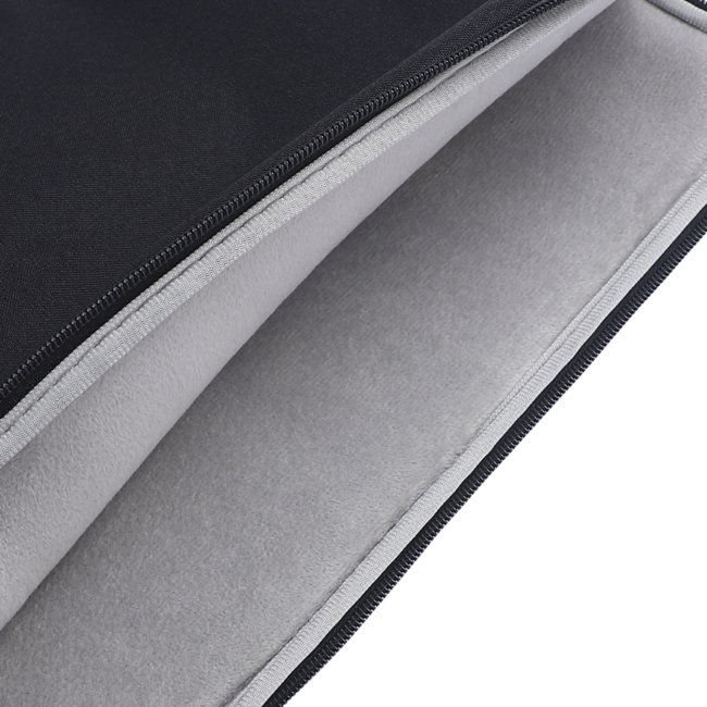 Case2go - Laptop Sleeve geschikt voor Macbook, Laptop en Chromebook - Met extra Vak - Laptoptas - Laptophoes - 15.6 Inch - Zwart