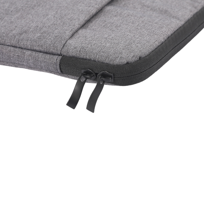 Case2go - Laptop Sleeve geschikt voor Macbook, Laptop en Chromebook - Met extra Vak - Laptoptas - Laptophoes - 15.6 Inch - Donker Grijs