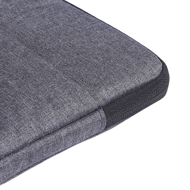 Case2go - Laptop Sleeve geschikt voor Macbook, Laptop en Chromebook - Met extra Vak - Laptoptas - Laptophoes - 15.6 Inch - Donker Grijs