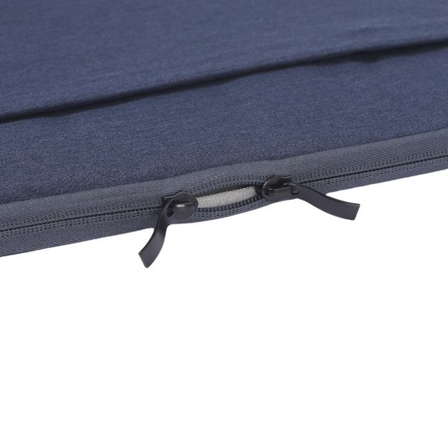 Case2go - Laptop Sleeve geschikt voor Macbook, Laptop en Chromebook - Met extra Vak - Laptoptas - Laptophoes - 15.6 Inch - Donker Blauw