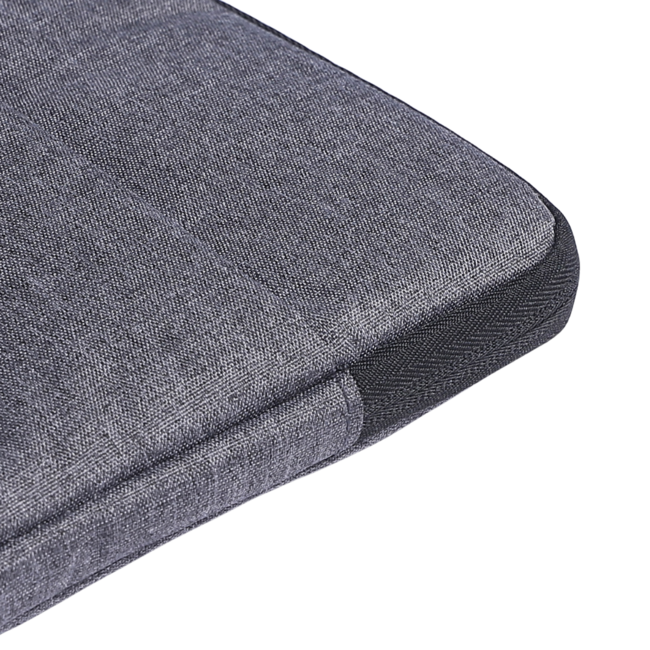 Case2go - Laptop Sleeve geschikt voor Macbook, Laptop en Chromebook - Met extra Vak - Laptoptas - Laptophoes - 13 inch - Donker Grijs