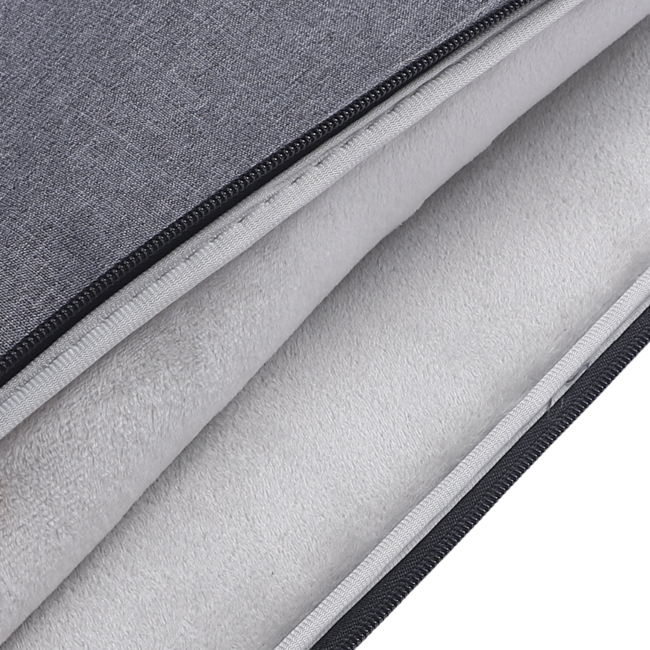 Case2go - Laptop Sleeve geschikt voor Macbook, Laptop en Chromebook - Met extra Vak - Laptoptas - Laptophoes - 13 inch - Donker Grijs