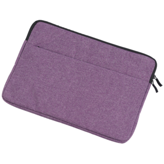 Case2go Case2go - Laptop Sleeve geschikt voor Macbook, Laptop en Chromebook - Met extra Vak - Laptoptas - Laptophoes - 12 Inch - Paars