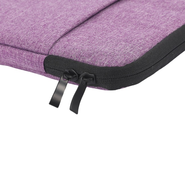 Case2go - Laptop Sleeve geschikt voor Macbook, Laptop en Chromebook - Met extra Vak - Laptoptas - Laptophoes - 12 Inch - Paars