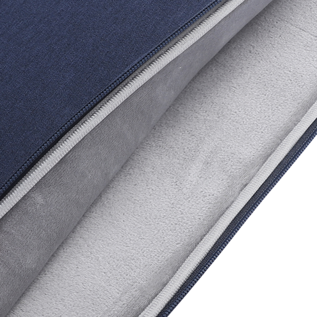 Case2go - Laptop Sleeve geschikt voor Macbook, Laptop en Chromebook - Met extra Vak - Laptoptas - Laptophoes - 13 inch - Donker Blauw