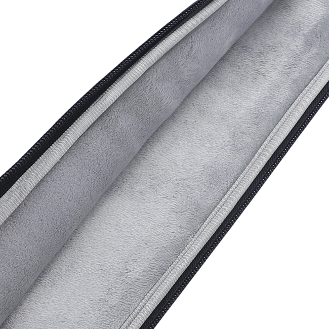 Case2go - Laptop Sleeve geschikt voor Macbook, Laptop en Chromebook - Met extra Vak - Laptoptas - Laptophoes - 15.6 Inch - Licht Blauw