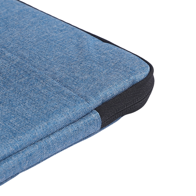Case2go - Laptop Sleeve geschikt voor Macbook, Laptop en Chromebook - Met extra Vak - Laptoptas - Laptophoes - 12 Inch - Licht Blauw
