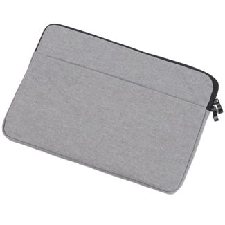 Case2go Case2go - Laptop Sleeve geschikt voor Macbook, Laptop en Chromebook - Met extra Vak - Laptoptas - Laptophoes - 14 Inch - Licht Grijs