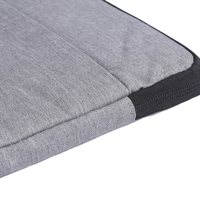 Case2go - Laptop Sleeve geschikt voor Macbook, Laptop en Chromebook - Met extra Vak - Laptoptas - Laptophoes - 14 Inch - Licht Grijs