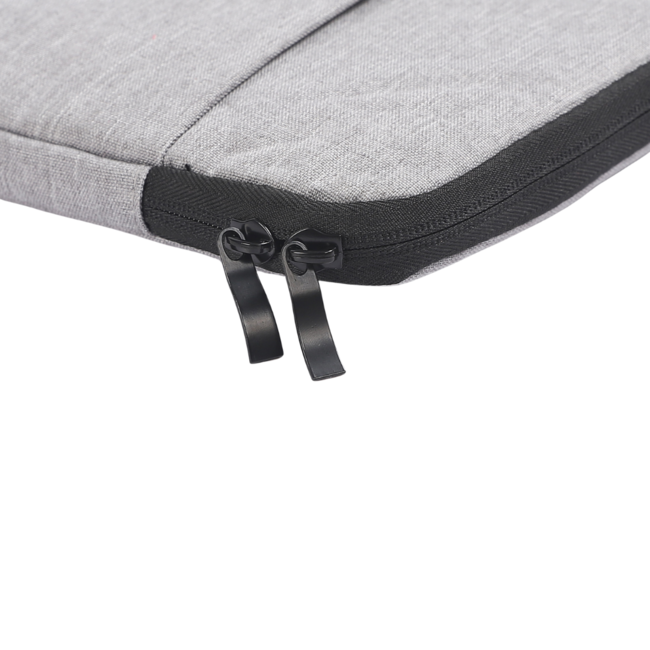 Case2go - Laptop Sleeve geschikt voor Macbook, Laptop en Chromebook - Met extra Vak - Laptoptas - Laptophoes - 13 inch - Licht Grijs