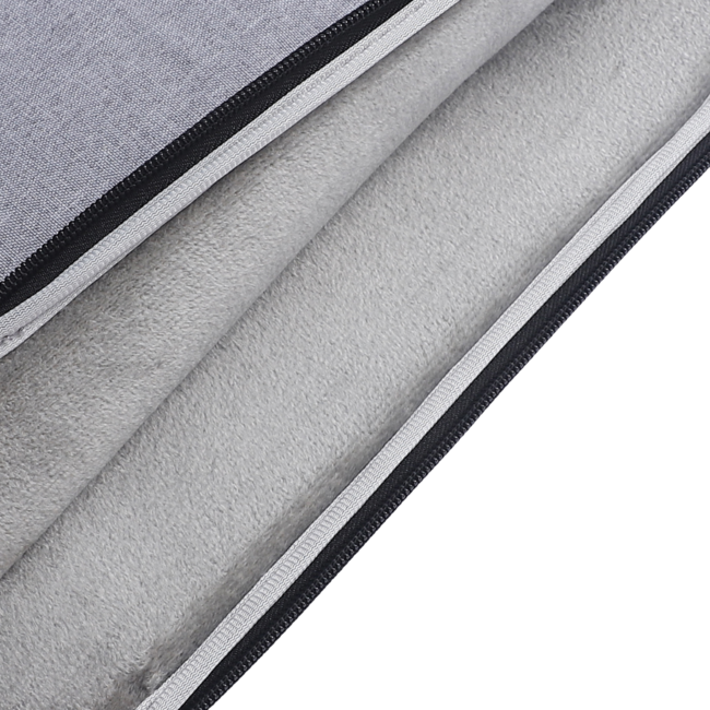 Case2go - Laptop Sleeve geschikt voor Macbook, Laptop en Chromebook - Met extra Vak - Laptoptas - Laptophoes - 13 inch - Licht Grijs