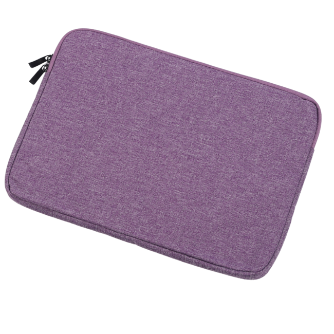Case2go - Laptop Sleeve geschikt voor Macbook, Laptop en Chromebook - Met extra Vak - Laptoptas - Laptophoes - 13 Inch - Paars