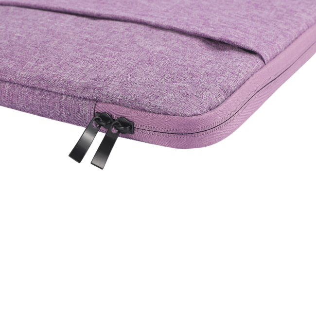 Case2go - Laptop Sleeve geschikt voor Macbook, Laptop en Chromebook - Met extra Vak - Laptoptas - Laptophoes - 13 Inch - Paars