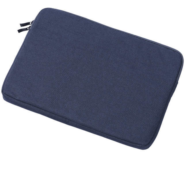 Case2go - Laptop Sleeve geschikt voor Macbook, Laptop en Chromebook - Met extra Vak - Laptoptas - Laptophoes - 12 Inch - Donker Blauw