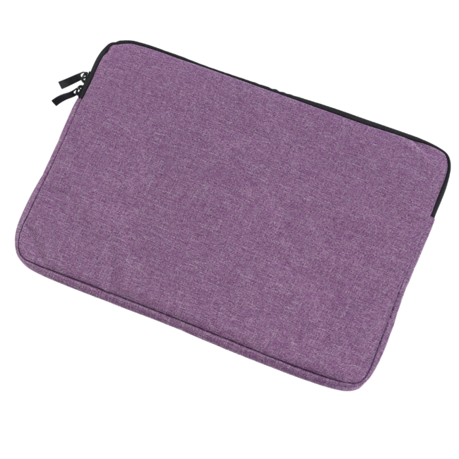 Case2go - Laptop Sleeve geschikt voor Macbook, Laptop en Chromebook - Met extra Vak - Laptoptas - Laptophoes - 14 Inch - Paars
