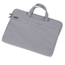 Case2go - Laptop Sleeve geschikt voor Macbook, Laptop en Chromebooks - Met extra vak - Met Handvat - Laptoptas - 13 Inch - Licht Grijs