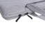 Case2go - Laptop Sleeve geschikt voor Macbook, Laptop en Chromebooks - Met extra vak - Met Handvat - Laptoptas - 13 Inch - Licht Grijs