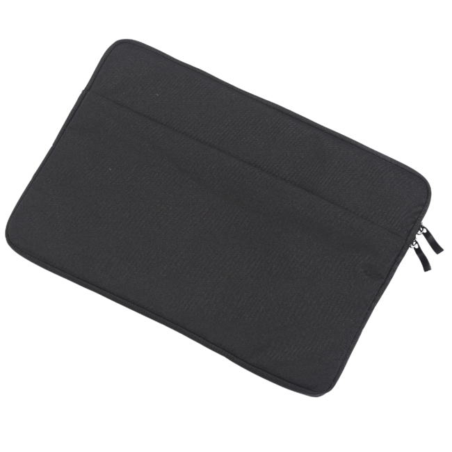 Case2go - Laptop Sleeve geschikt voor Macbook, Laptop en Chromebook - Met extra Vak - Laptoptas - Laptophoes - 12 Inch - Zwart