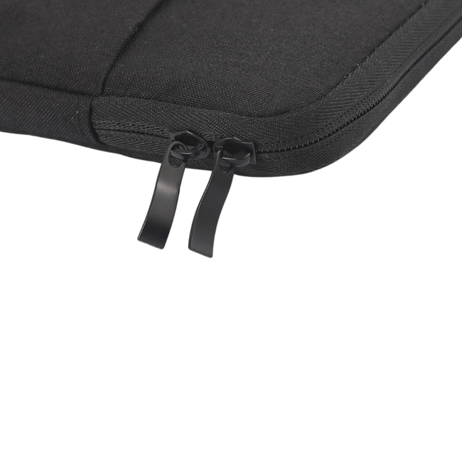 Case2go - Laptop Sleeve geschikt voor Macbook, Laptop en Chromebook - Met extra Vak - Laptoptas - Laptophoes - 12 Inch - Zwart