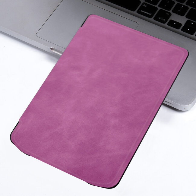 Case2go - E-reader hoes geschikt voor Pocketbook Verse Lite (2025) - Hardcase - Sleepcover - Magnetische Sluiting - Roze