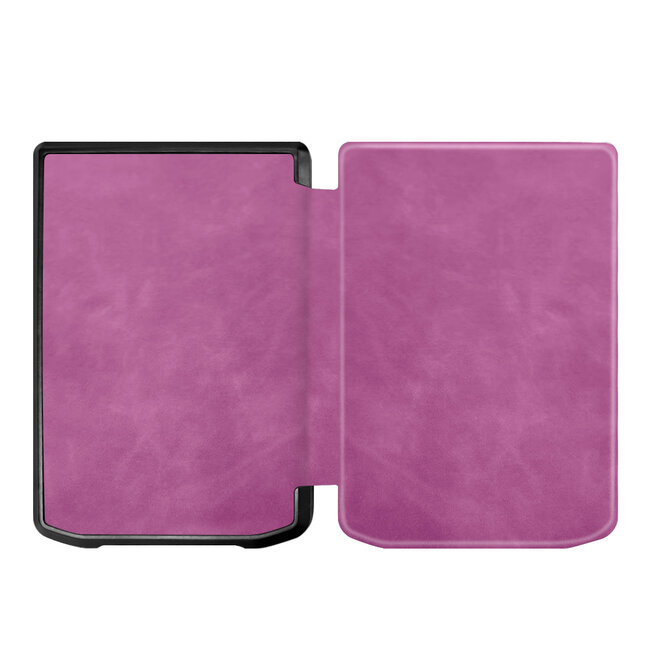 Case2go - E-reader hoes geschikt voor Pocketbook Verse Lite (2025) - Hardcase - Sleepcover - Magnetische Sluiting - Roze