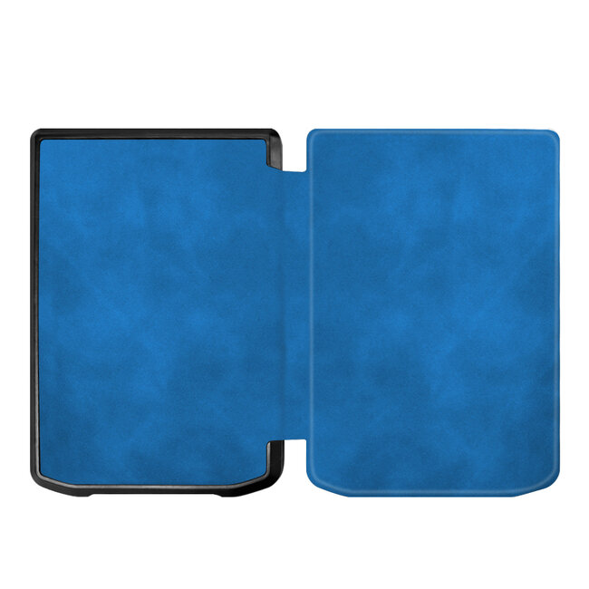 Case2go - E-reader hoes geschikt voor Pocketbook Verse Lite (2025) - Hardcase - Sleepcover - Magnetische Sluiting - Licht Blauw