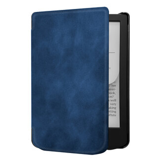 Case2go Case2go - E-reader hoes geschikt voor Pocketbook Verse Lite (2025) - Hardcase - Sleepcover - Magnetische Sluiting - Donker Blauw