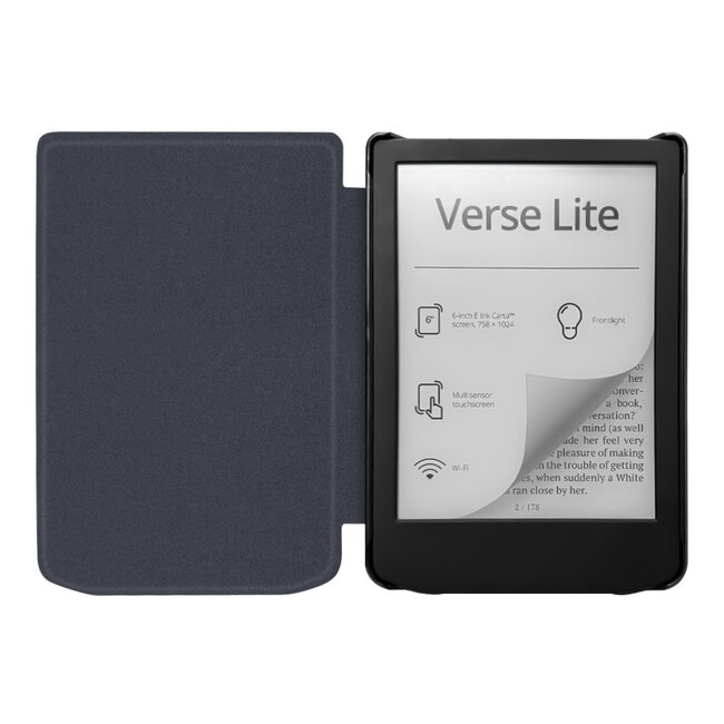 Case2go - E-reader hoes geschikt voor Pocketbook Verse Lite (2025) - Hardcase - Sleepcover - Magnetische Sluiting - Dont Touch Me