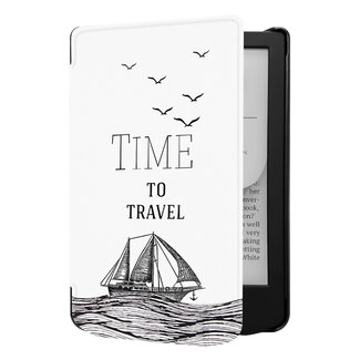 Case2go Case2go - E-reader hoes geschikt voor Pocketbook Verse Lite (2025) - Hardcase - Sleepcover - Magnetische Sluiting - Time To Travel Case2go Case2go - E-reader hoes geschikt voor Pocketbook Verse Lite (2025) - Hardcase - Sleepcover - Magnetische Sluiting - Time To Travel