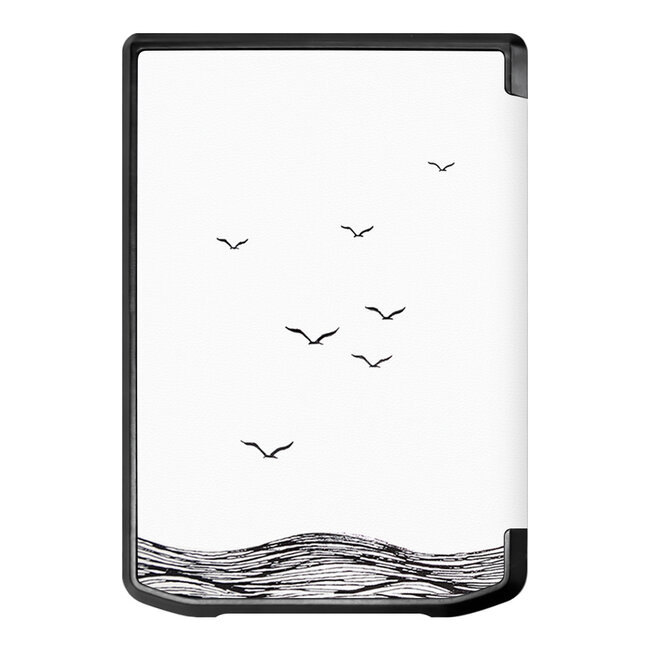 Case2go - E-reader hoes geschikt voor Pocketbook Verse Lite (2025) - Hardcase - Sleepcover - Magnetische Sluiting - Time To Travel