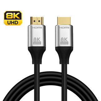 Case2go Case2go - Universele HDMI Kabel - 8K Ultra HD - HDMI 2.1 - 2 Meter - Geschikt voor PS5, Xbox Series X, TV en PC – Zwart