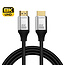 Case2go - Universele HDMI Kabel - 8K Ultra HD - HDMI 2.1 - 2 Meter - Geschikt voor PS5, Xbox Series X, TV en PC – Zwart
