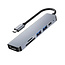 Case2go - USB C Hub - 6 in 1 - 4K HDMI - USB C 100W - SD / Micro SD / TF Kaart lezer - USB A 3.0 - Docking Station - USB Splitter - USB C USB A - Geschikt voor Macbook Pro / Air / Windows / Universeel