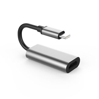 Case2go Case2go - USB-C Naar HDMI Adapter - 4K - 30 Hz - USB C HDMI kabel - Converter - Grijs