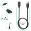 Case2go - USB Type C - Garmin Oplaadkabel - 1 m - Compatibel met Garmin Instinct / Forerunner / Fenix / Venu / Venu SQ / Vivoactive / Epix Pro / Vivomove / Fenix / Approuch - USB-oplaadkabel oplader - Zwart