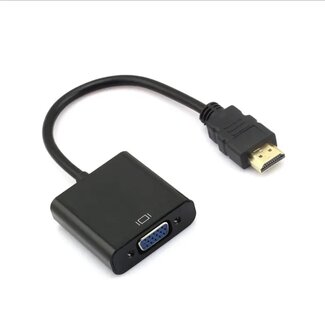 Case2go Case2go - HDMI naar VGA Adapter - HDMI Adapter - HDMI naar VGA Kabel Converter - vga kabel - Zwart
