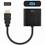 Case2go - HDMI naar VGA Adapter - HDMI Adapter - HDMI naar VGA Kabel Converter - vga kabel - Zwart
